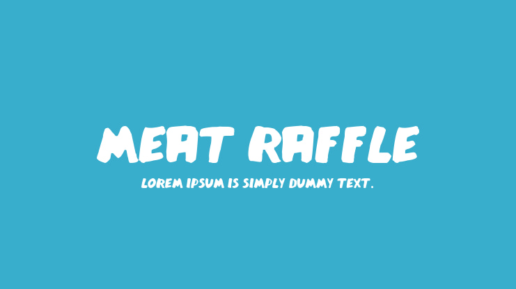Meat Raffle Font