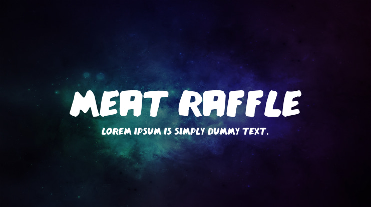 Meat Raffle Font