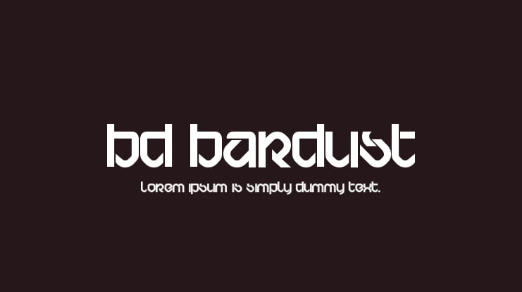 BD Bardust Font