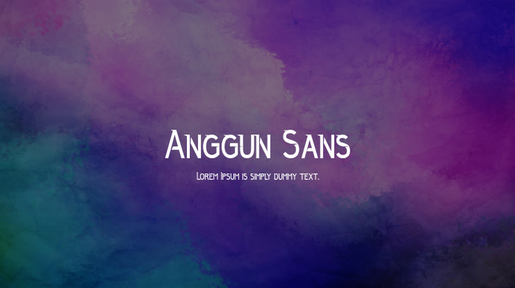 Anggun Sans Font