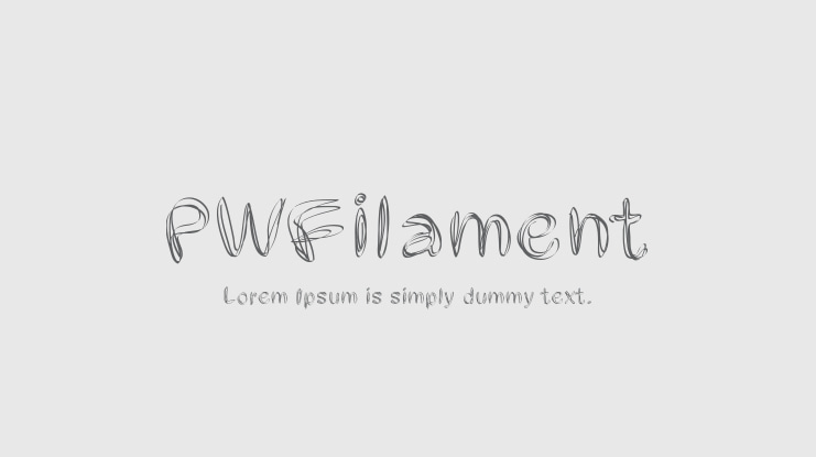 PWFilament Font