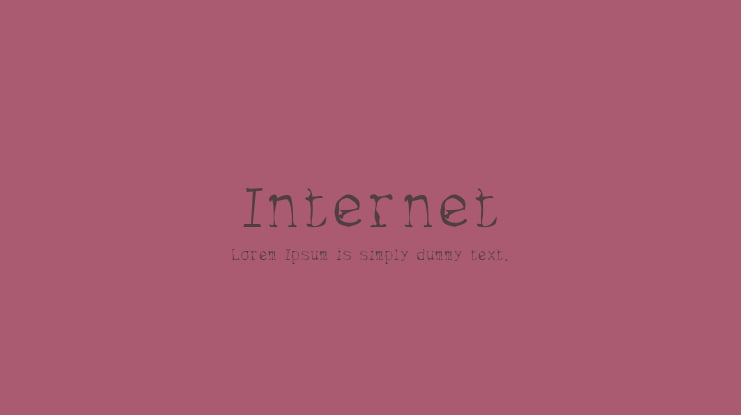 Internet Font