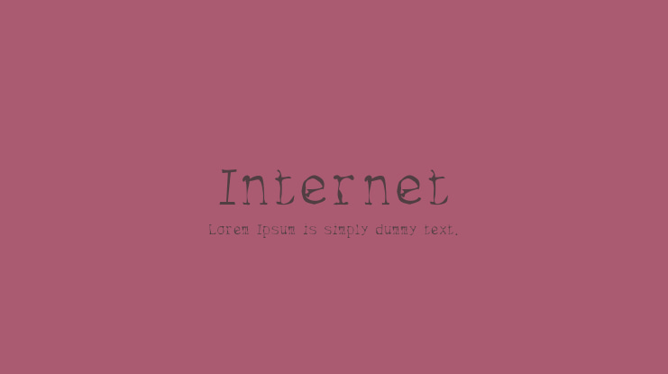 Internet Font