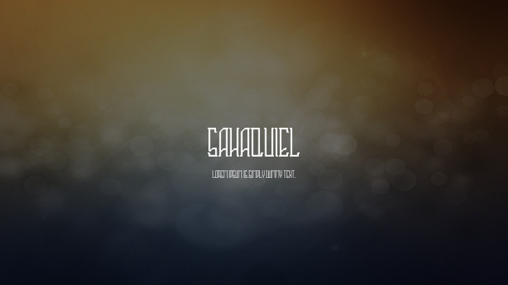Sahaquiel Font
