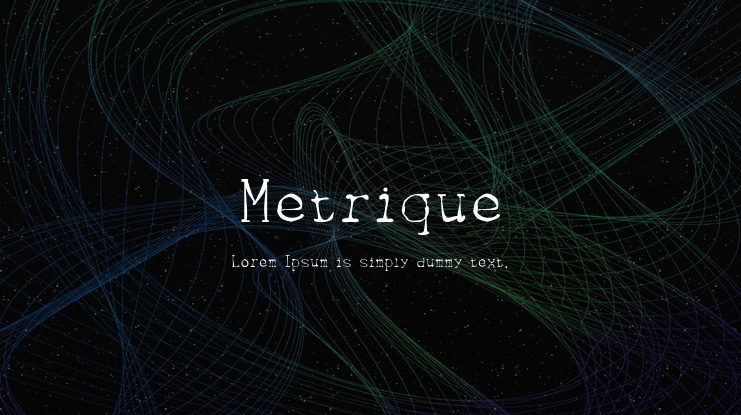 Metrique Font