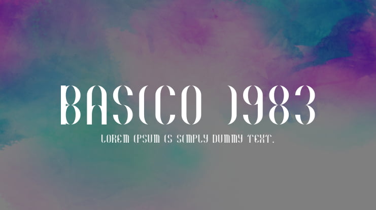 Basico 1983 Font