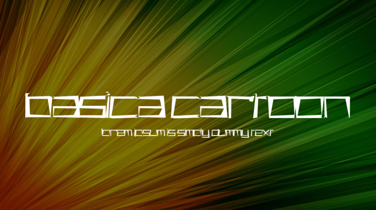 Basica Cartoon Font