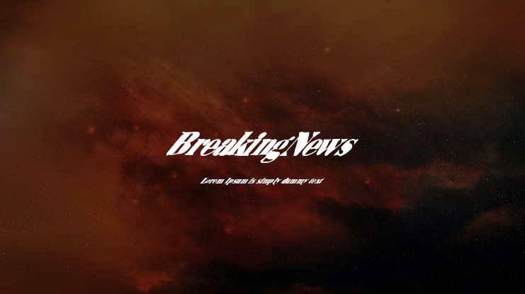 BreakingNews Font