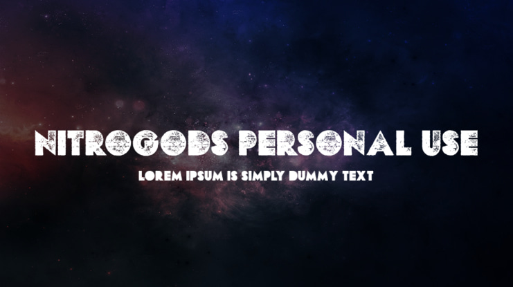 NITROGODS PERSONAL USE Font