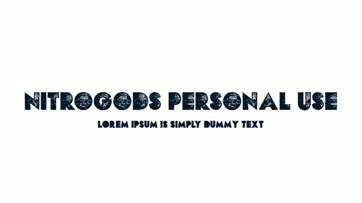 NITROGODS PERSONAL USE Font