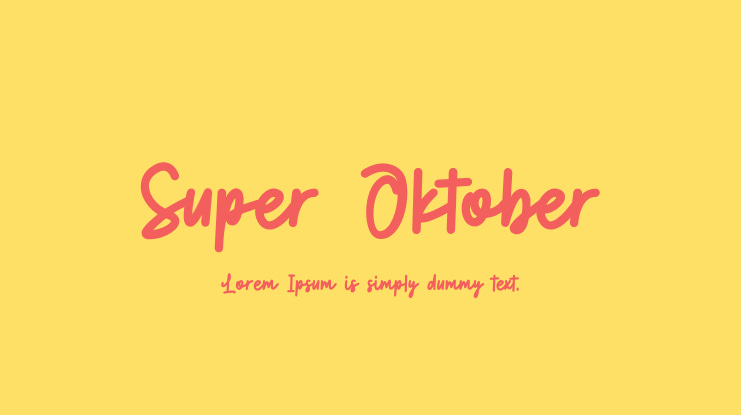 Super Oktober Font