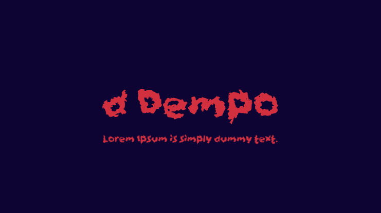 d Dempo Font