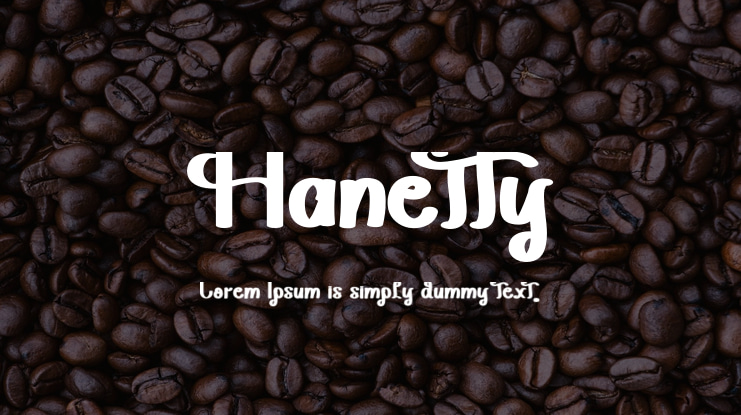 Hanetty Font