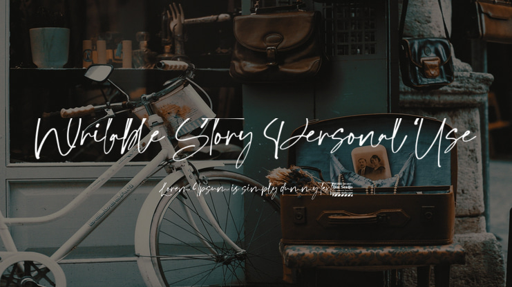 Writable Story Personal Use Font