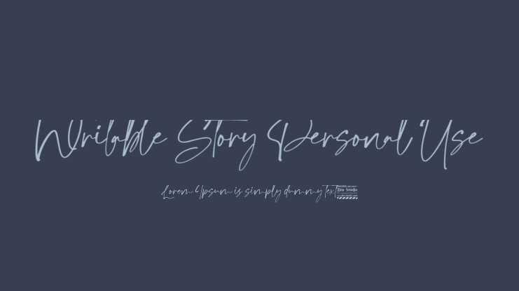 Writable Story Personal Use Font