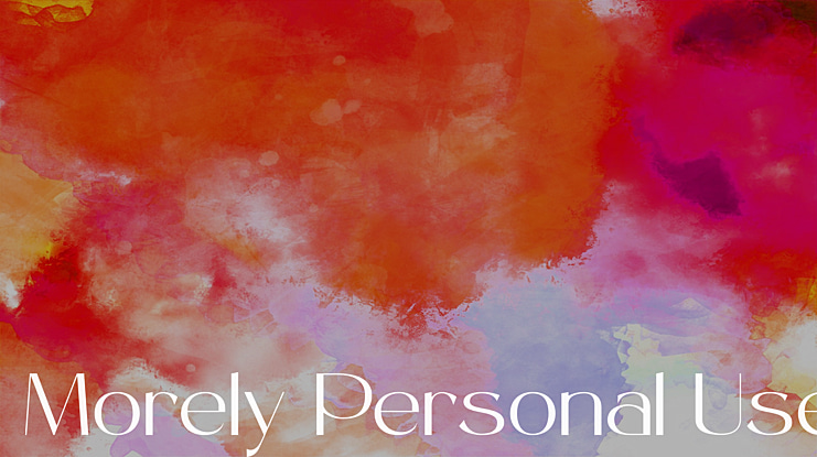 Morely Personal Use Font
