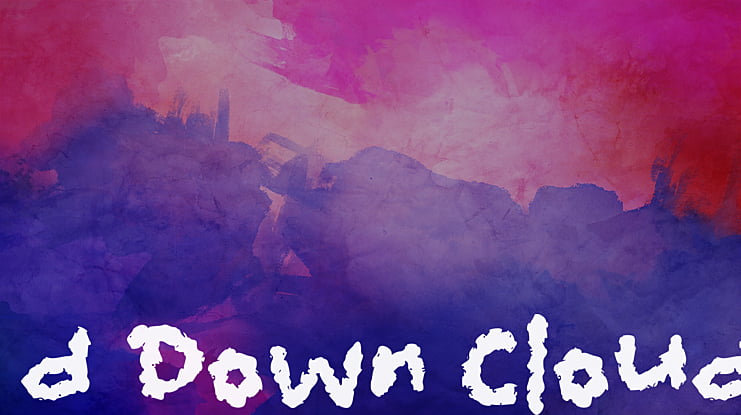 d Down Cloud Font