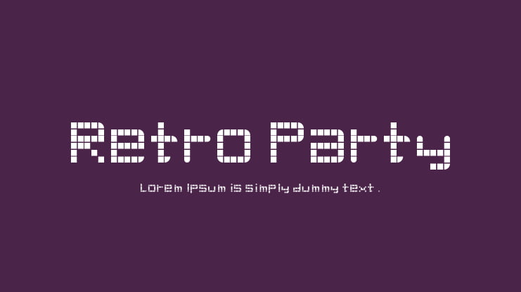 Retro Party Font