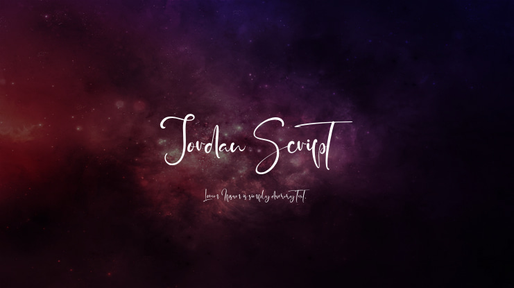Jordan Script Font