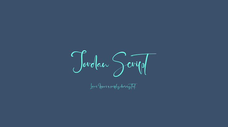Jordan Script Font
