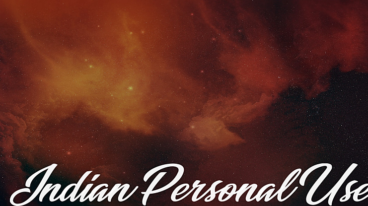 Indian Personal Use Font
