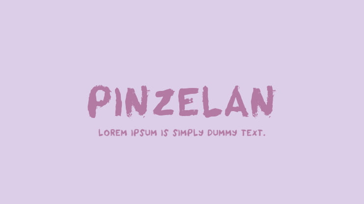Pinzelan Font Family