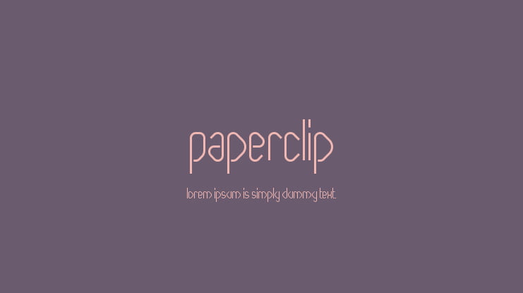 Paperclip Font Family