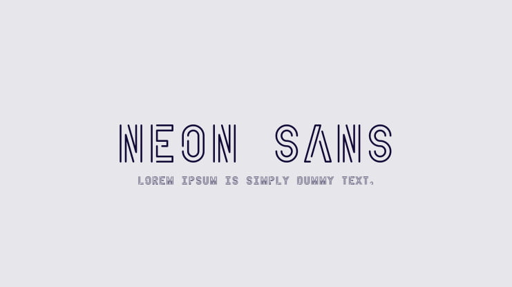 Neon Sans Font
