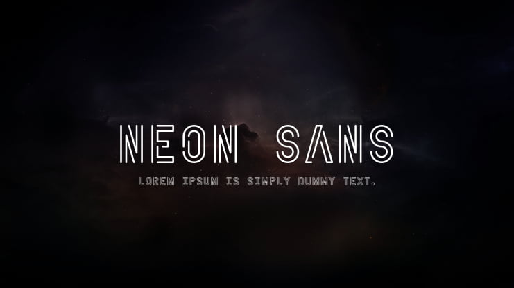 Neon Sans Font