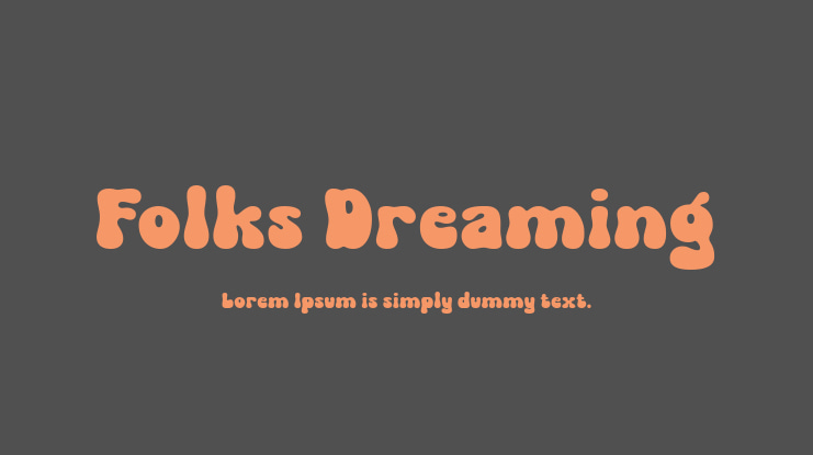Folks Dreaming Font