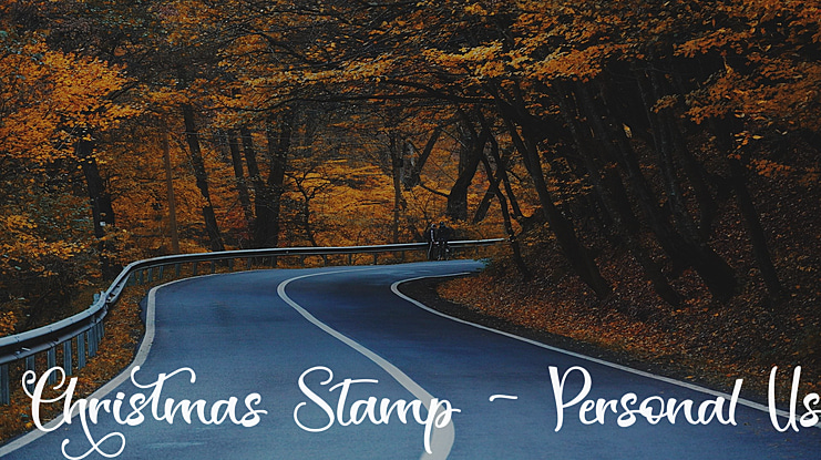 Christmas Stamp - Personal Use Font