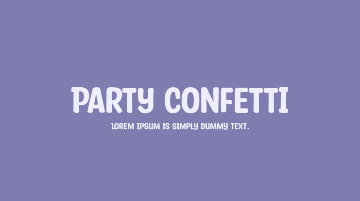 Party Confetti Font
