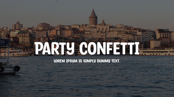 Party Confetti Font
