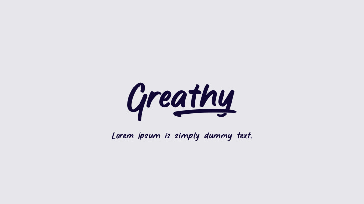 Greathy Font