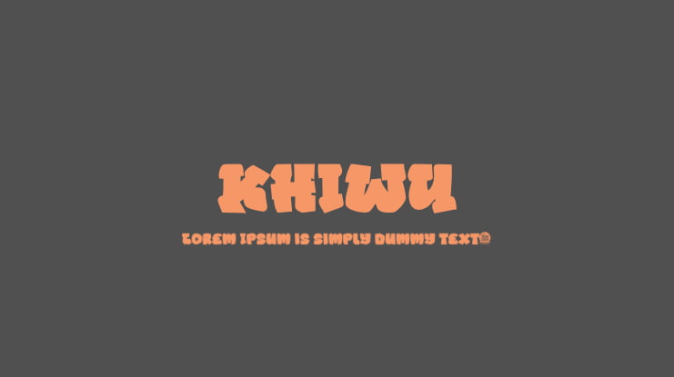 KHIWU Font Family