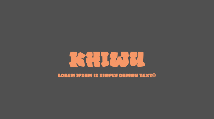 KHIWU Font Family
