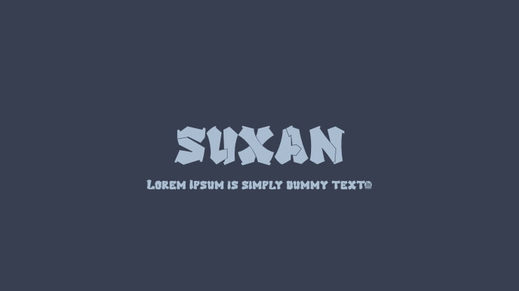 SUXAN Font