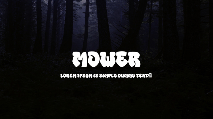 MOWER Font