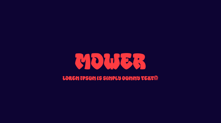 MOWER Font