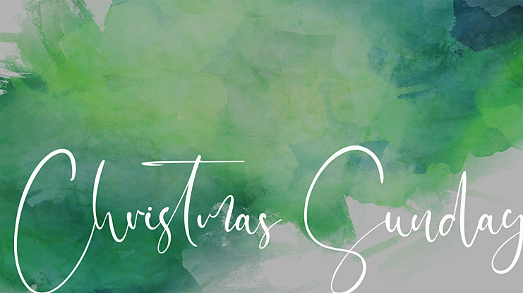 Christmas Sunday Font