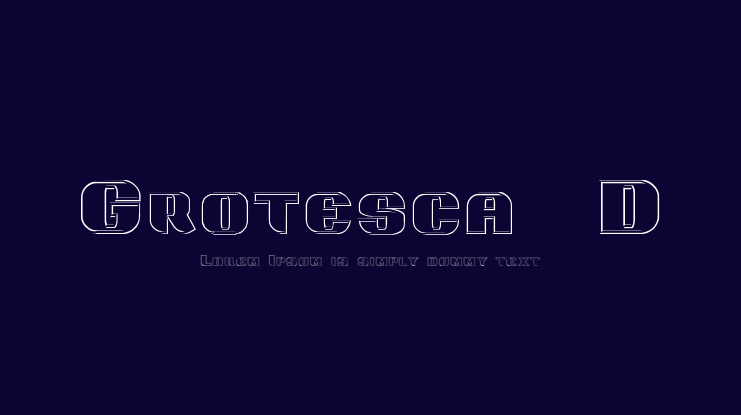 Grotesca 3D Font