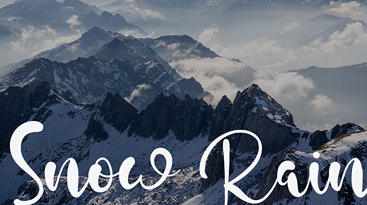 Snow Rain Font