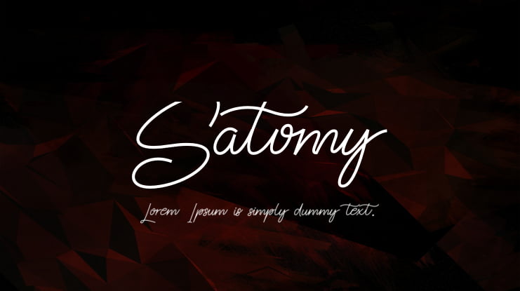 Satomy Font