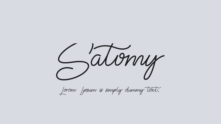 Satomy Font