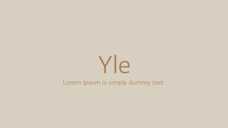 Yle Font Family
