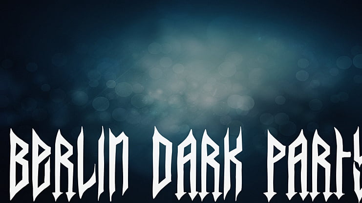 Berlin Dark Party Font