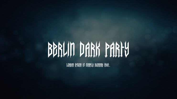 Berlin Dark Party Font