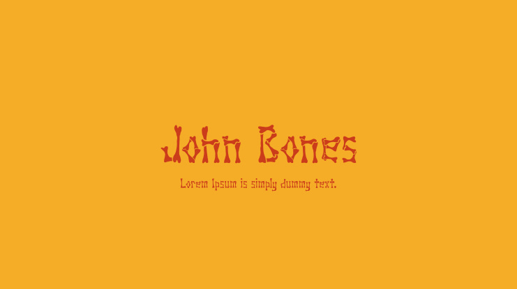 John Bones Font