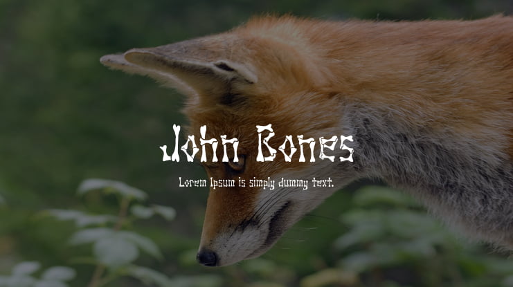 John Bones Font
