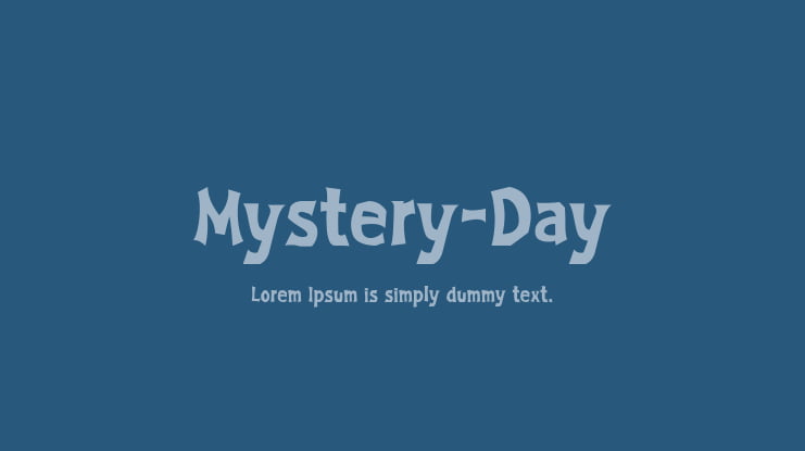 Mystery-Day Font
